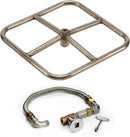 HPC - HPC Fire Match Light Fire Pit Kit (FPSSQ18 KIT), 18-Inch, Natural Gas - TOR-HBSB60LP KIT
