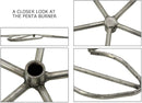 HPC - HPC Fire Match Light Fire Pit Kit (FPS/PENTA18LP KIT), 18-Inch, Propane - FRSR-48X24HC KIT
