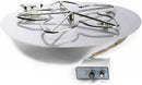 HPC - HPC Fire Push Button Flame Sensing Gas Fire Pit Kit (TOR-FPPK30-SQ-FLEX-NG), 30x30 Pan, 24" Torpedo Burner, Natural Gas - TOR-FPPK30-SQ-FLEX-NG