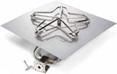 HPC - HPC Fire Match Light Gas Fire Pit Kit (TOR-MLFPK24SQ-FLEX-NG), 24x24 Pan, 18" Torpedo Burner, Natural Gas - PENTA25 MLFPK-FLEX-LP