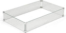HPC - HPC Fire Rectangle Fire Pit Glass Wind Guard (WG43X15-L), 43x15-Inch - PENTA24 KIT