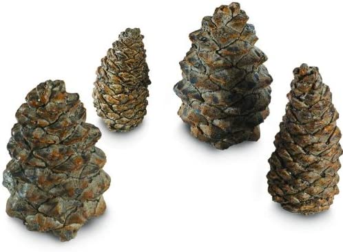 Peterson Gas Logs Decorative Ceramic Pine Cones In Assorted Sizes - Set Of 4 by Peterson Real Fyre - PC-4