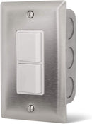 Infratech Duplex Stack Switch Single Wall Plate Controller - 14-4300