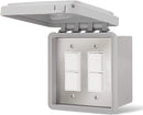 Infratech Dual Duplex Stack Switch, Surface Mount Control With Weatherproof Cover - 14-4325