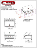 BULL Grills Lonestar Series Built-In Outdoor Grill, Natural Gas - Bull 87049