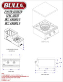 BULL Stainless Steel Power Side-Burner, Natural Gas - Bull 96001