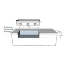 Le Griddle Big Texan 41-Inch, 3-Burner Built-In Gas Griddle for Outdoor Island or Countertop - GFE105