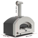 ALFA Futuro Gas Pizza Oven, Silver Black, FXFT-2P-MSB-U